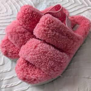 UGG Oh Fluffita Fuzzy Pink Sandals